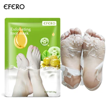 

efero 2pcs=1pair Feet Socks for Pedicure Socks Exfoliating Foot Mask for Legs Remove Dead Skin Foot Peeling Skin Care Cream