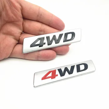

FDIK 3D Car Styling Chrome Metal Sticker AWD Emblem 4WD Badge Logo Tail Fender Decal for Toyota Impreza Honda 4X4 Off Road SUV