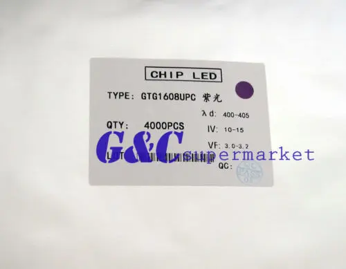 100 pcs SMD SMT 0603 Super bright PURPLE LED lamp Bulb GOOD QUALITY