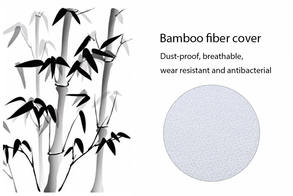 HOT Original Bamboo Fiber Pillow Slow Rebound Health Care Memory Foam Pillow Memory Foam Pillow Support The Neck Fatigue Relief7
