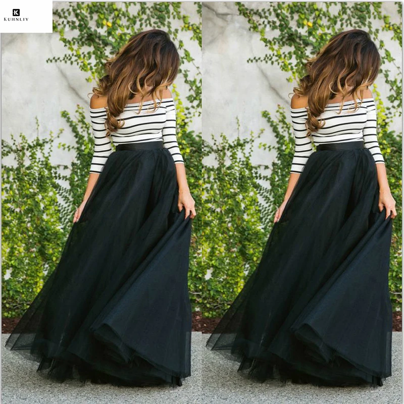 Wholesale NEW!Kuhnliy cute style slash neck striped floor-length ball gown women dress empire spring summer dress party dress plus size Buy Cheap NEW!Kuhnliy cute style slash neck striped floor-length ball gown women dress empire spring summer dress party dress plus size