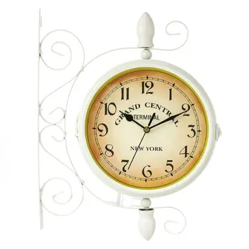 

European style Classic Wall Clock Double Sided Vintage Retro Home Office Decor