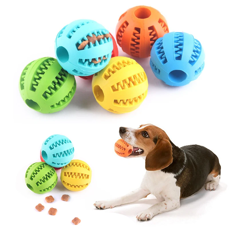 Pet Dog Toys Extra tough Rubber Ball Toy Funny Interactive Elasticity Ball Dog Chew Toys For Dog