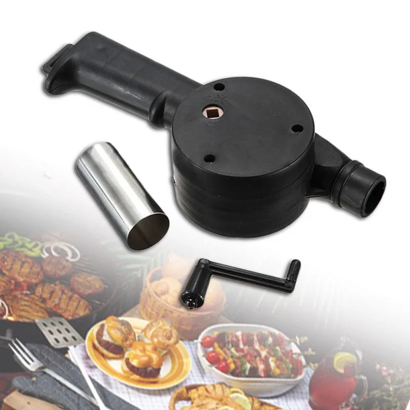 NEW Small Manual Blower BBQ Hand Manually Fan Air Blower For Barbecue Fire Picnic Household Items