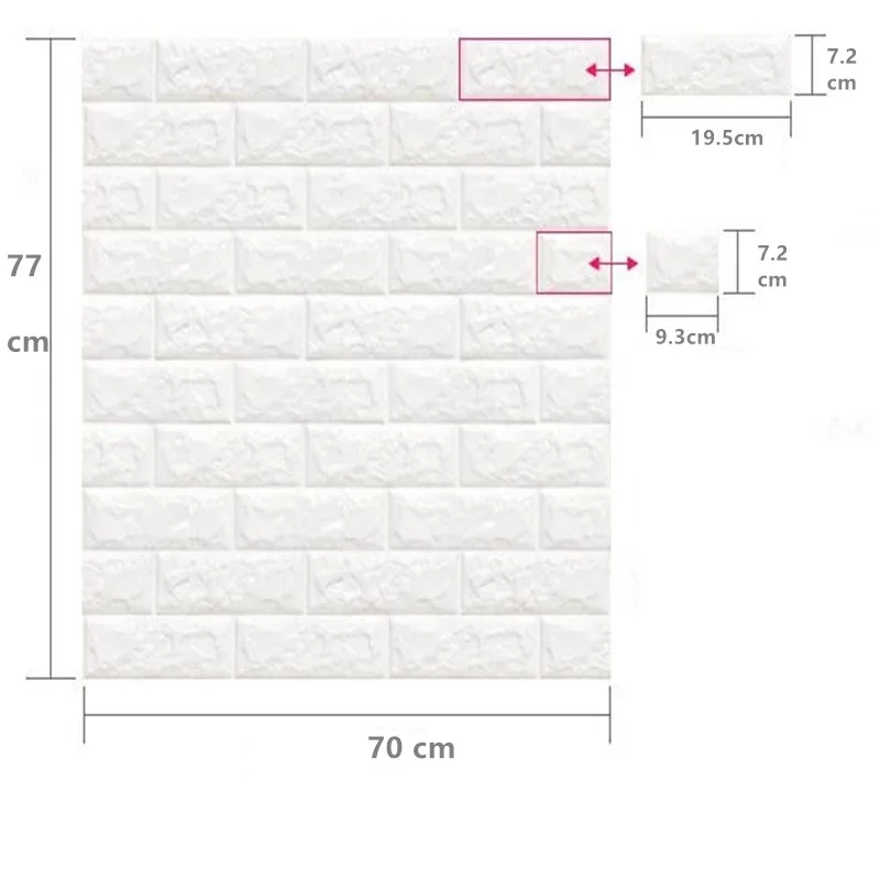 3D кирпичные настенные наклейки на стену, обои для декора, пенопластовое водонепроницаемое покрытие, DIY обои для детских комнат, гостиной, фона