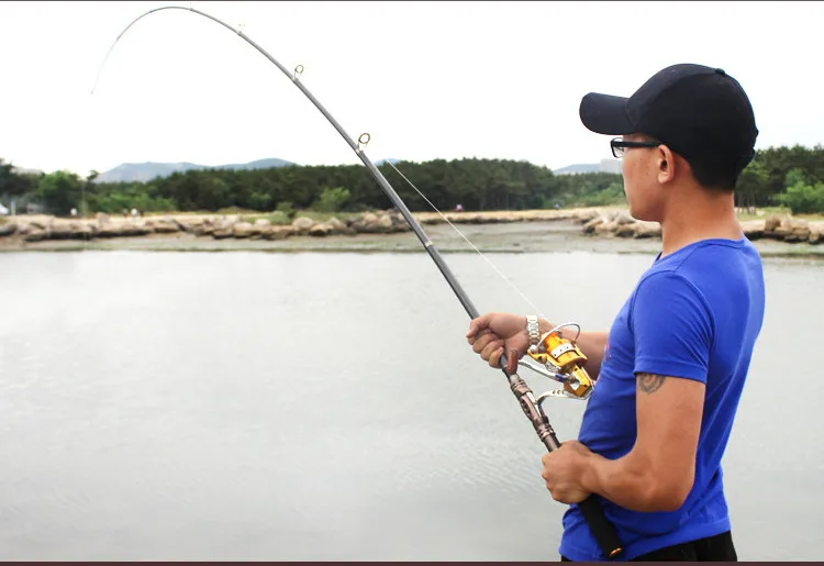 Super Strength Carbon Fiber Fishing Rod Telescopic Fishing Pole Metal Reel Seat Spinning Fishing Rod Sea Fishing Tackle (17)