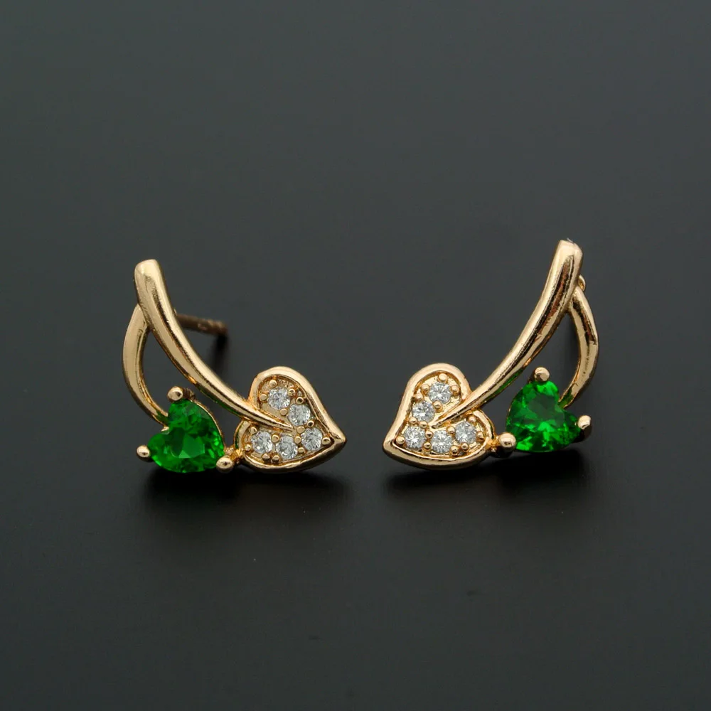 

Heart Stud Earrings Women Oorbel Earing Boucle D'oreille Femme Orecchini Cuore Aretes Cristal Oorknopjes Kolczyki Ohrringe E2902