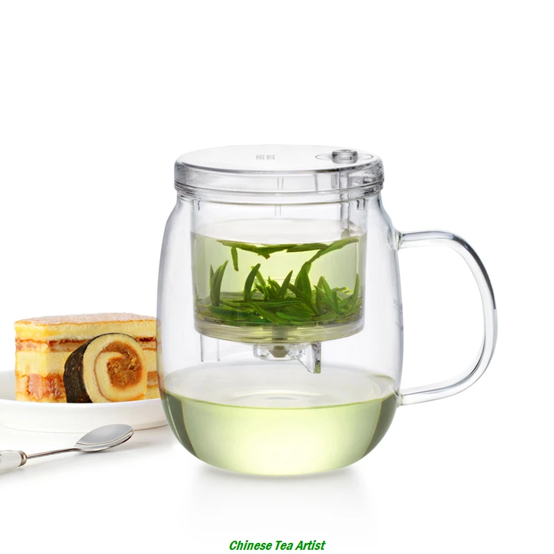 

Hot Sale Heat Resistant Glass Tea Mug with Lid and Infuser 600ml, Convenient Tea Maker,Modern Tea Ware,Unique Gift,Free Shipping