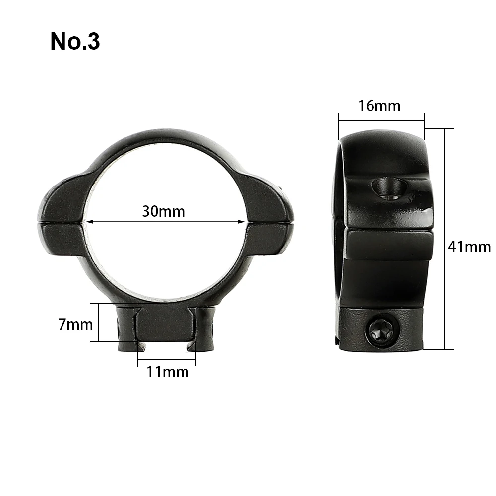 Anéis de Aço Montagem em Trilho de Andorinha Riflescope para Caça Ohhunt Tático Tubo - 8 11mm Rifle Scope Baixo Perfil Médio Alto 30mm 3 12 Cheap Acessórios e suporte de extensão