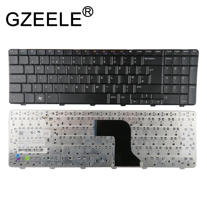 Новая английская клавиатура GZEELE для Dell Inspiron 15 M5010 N5010 M501R 15R-N5010 15R-M5010 V110525AK1 90.4EM07.S0U с
