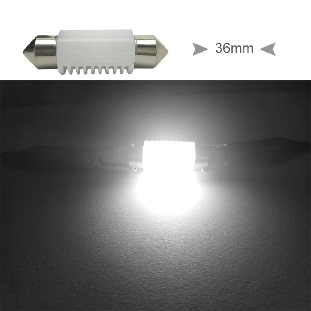 CNSUNNYLIGHT High Quality C5W C10W LED 31mm 36mm 39mm 41mm CANBUS Car Festoon Light Auto Interior Dome Lamp Reading Bulb White 12V 24V (14)