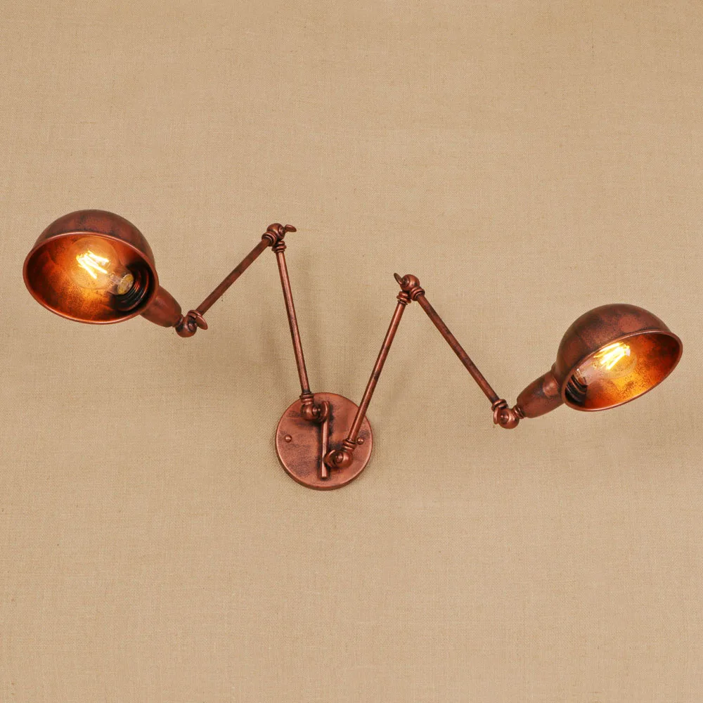 

Rusty industrial bedroom Vintage Iron wind aisle staircase corridor creative restaurant wall lamp led wall light RWL0063