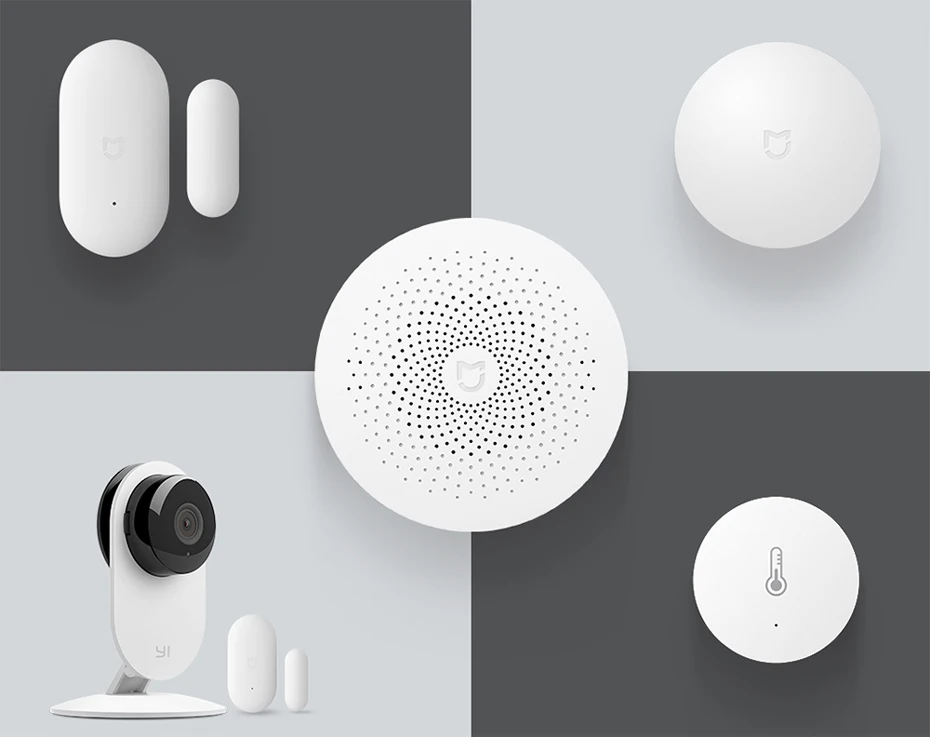 Xiaomi Mijia Smart Home Multi-function Gateway Upgraded ZigBee Temperature Door Sensor WiFi Motion Smart Remote Control by APP-44