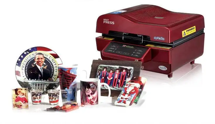 Digital 3d vacuum tshirt heat transfer printing machine-in Printers from Computer & Office on 