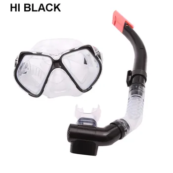 

HIBLACK Semi-dry Diving goggles swimming mask mask with snorkel mask scuba divingunderwater mask Breathing tube snorkel set