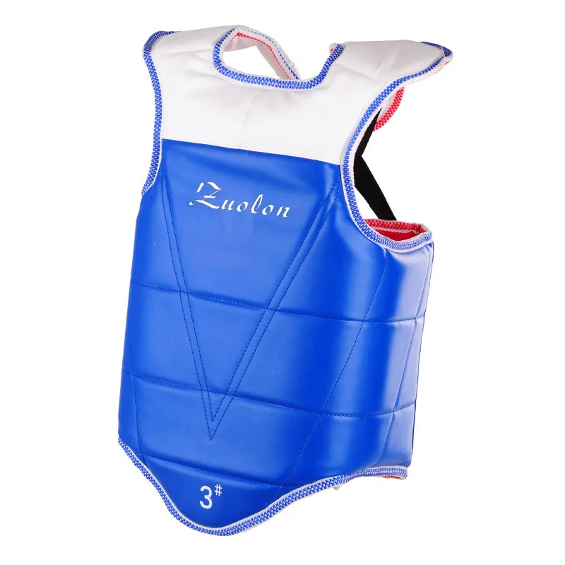 

Adult Kids WTF TaeKwonDo Solid Reversible Chest Guard Protector