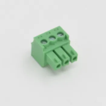 

3Pin Plug Screw Terminal Block ROHS connector 3.5mm 100pcs/lot Free shipping