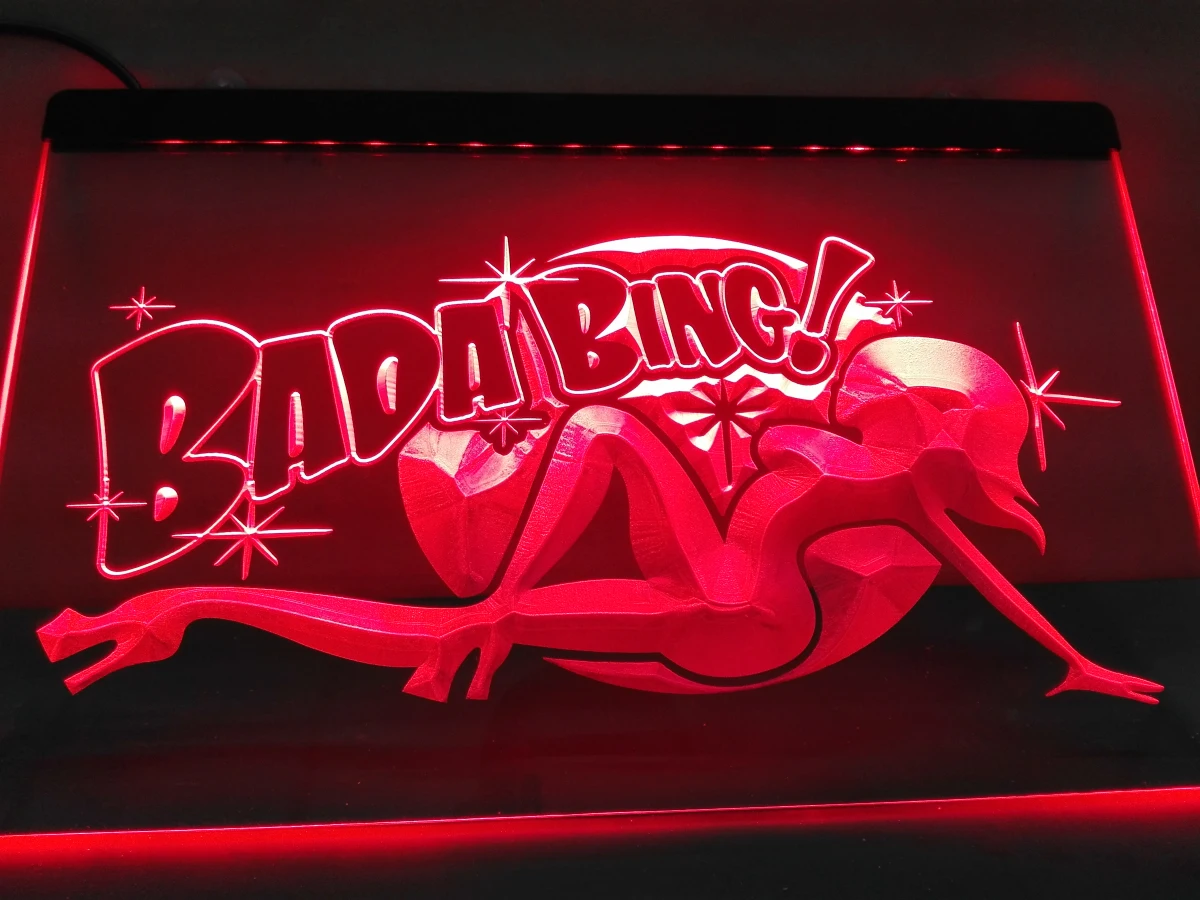 

LB585- Bada Bing Sexy Nude Girl Exotic Light Sign Neon home decor crafts