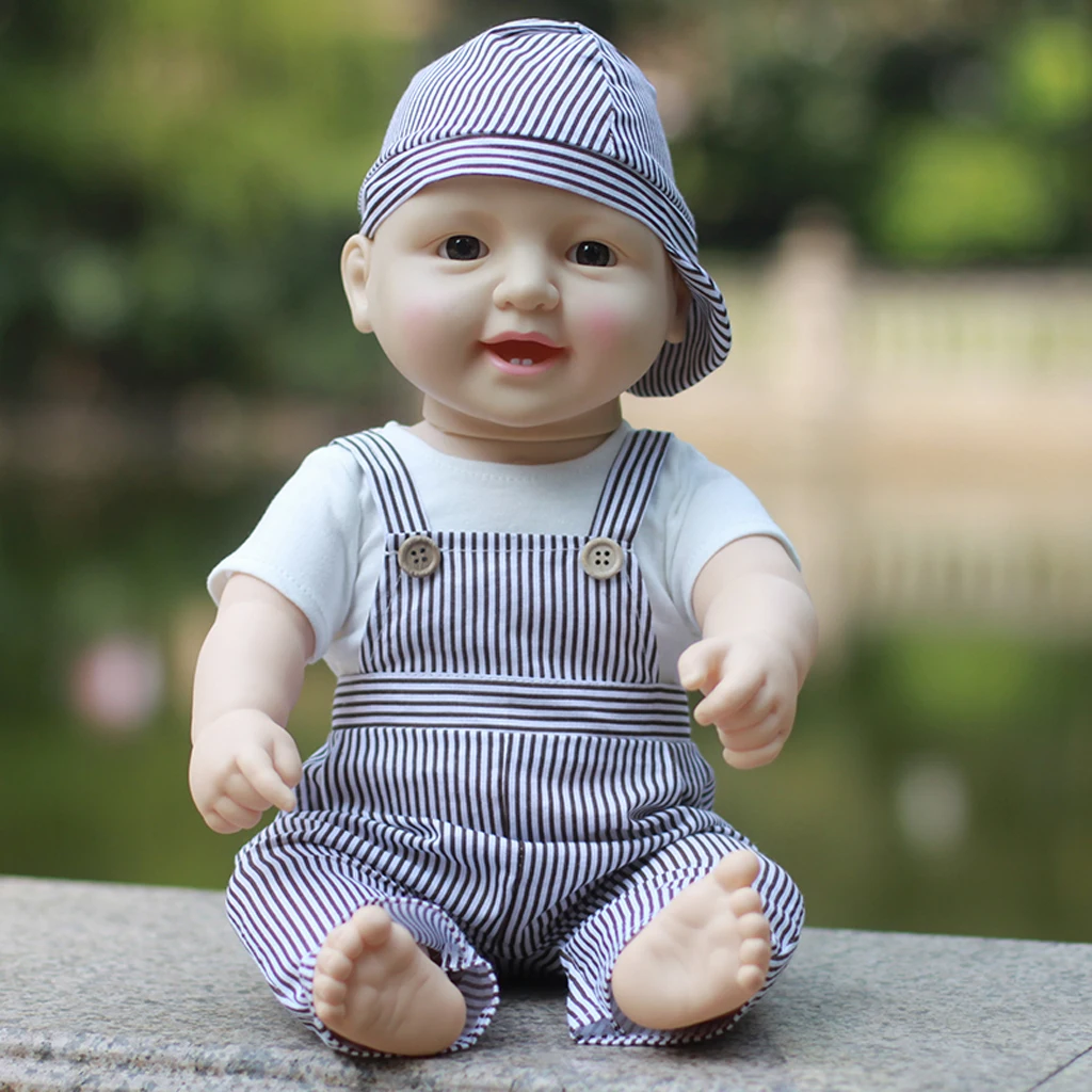 50cm 20inch Lifelike Soft Vinyl Newborn Baby Boy Doll with Clothes Kids Birthday Toy Gifts