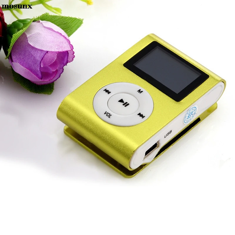 

mosunx Metal Clip Digital MP3 Player LCD Screen for 2/4/8/16GB TF Card GN Fashion Mp3 Digital Music Player Drop Shipping