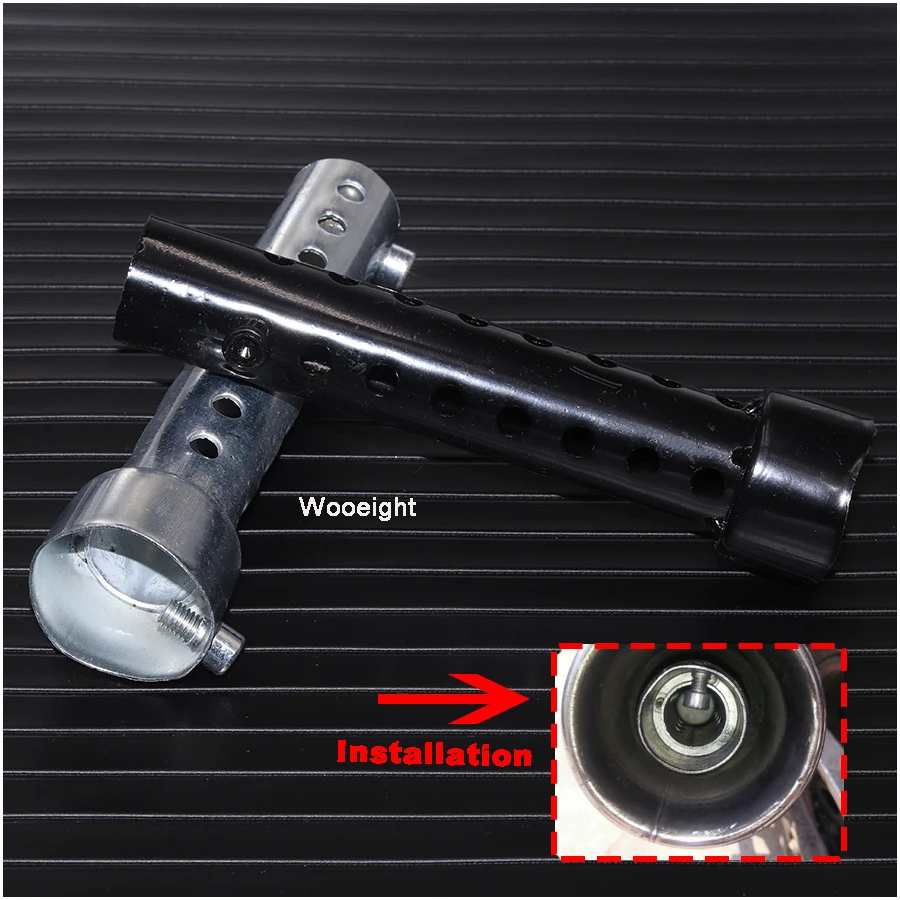 Wooeight 35140mm Universal For Motorcycle Metal Exhaust Muffler Adjustable DB Killer Silencer Noise Sound Eliminator (1)
