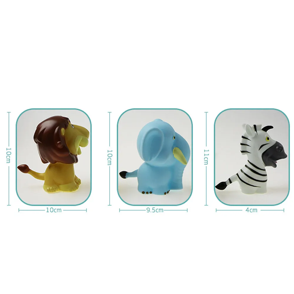 3 шт. резиновые существа милые животные вода игрушка детская Ванная комната ванна бассейн игрушка аксессуар для малыша 5,10