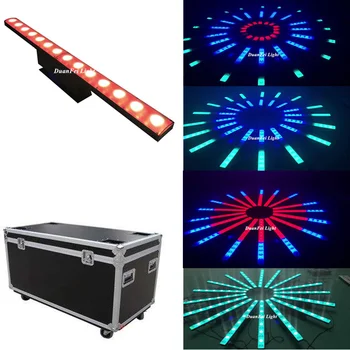 

(Flightcase) 6pcs/lot DMX Light LED Wall Washer DJ Bar Indoor Wash LED Beam Washer Bar Pixel 14 LED 3W Beam