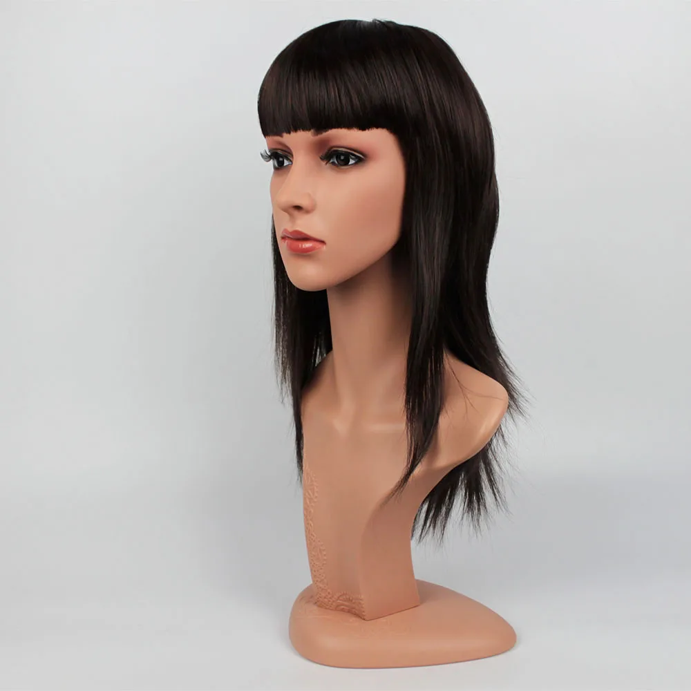 Одна голова+ один парик реалистичный PE женский манекен головы манекен голова с волосами D5-W, T11