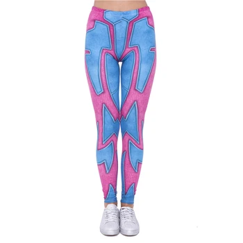 

Unique Design Women Legging Pink Wrestler Printing Leggings Fashion High Waist Woman Pants