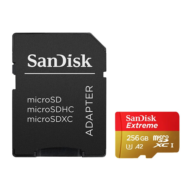 Оригинальная SanDisk карта Micro SD 256GB 160 МБ/с. microSD TF флеш-карта, поддержка официальной проверки 4K Full HD кард-ридер