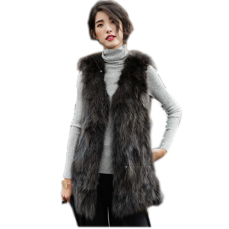 75 cm Nieuwe Echte Wasbeer Bont Vest Vrouwen lange natuurlijke bont vest Winter dikke Lange Vos Bont vest aangepaste grote size Gratis Verzending 75 cm Nieuwe Echte Wasbeer Bont Vest Vrouwen lange natuurlijke bont vest Winter dikke Lange Vos Bont vest aangepaste grote size Gratis Verzending