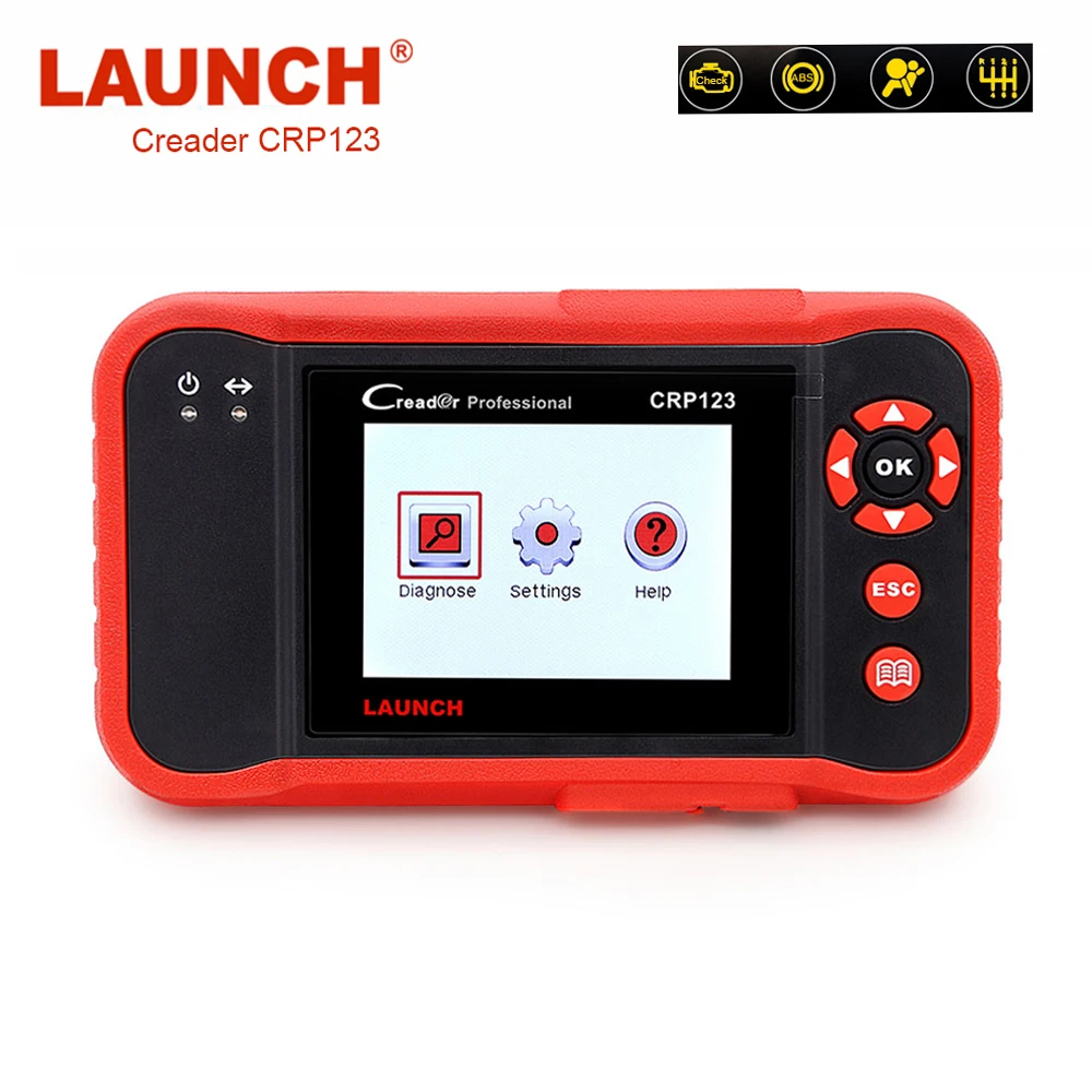 

OBD2 Scanner LAUNCH X431 CRP123 ABS Airbag SRS Diagnostic Scanner Fault Code Reader Airbag Crash Data Reset Tool LAUNCH Scanner