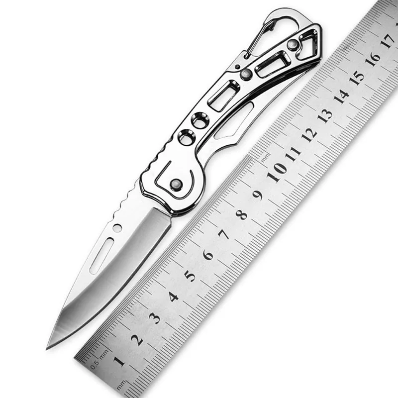 

Mini Stainless Camping Survival Tactical Multi-Functional Knife Outdoor Folding Hunting Rescue Tools Mirror Polishing Camping