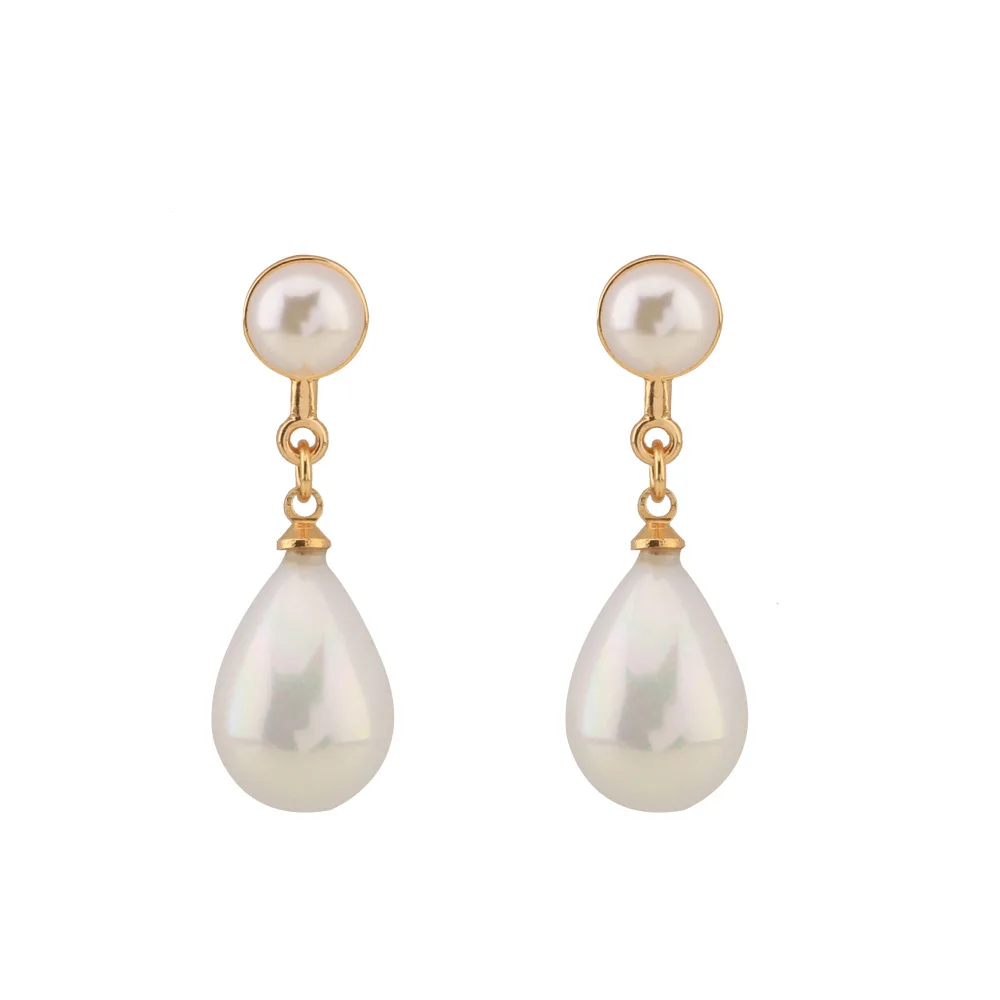 

SUKI Brand Korean ZA White Tear Water Drop Earrings For Women Fashion Pearl Statement Earrings Bohemia Dangle Brincos Jewelry