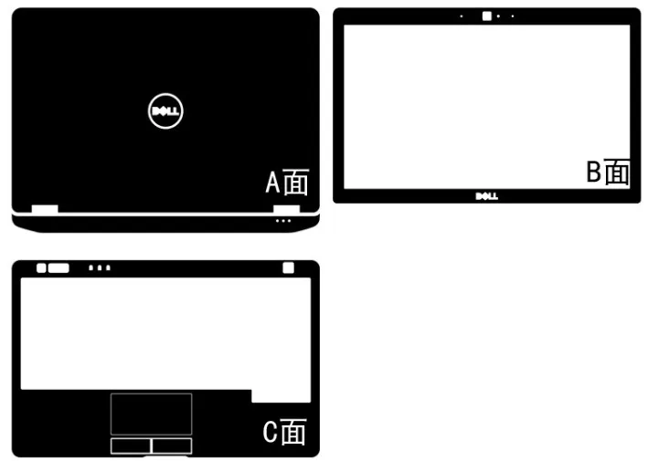 Специальные виниловые наклейки для ноутбука из углеродного волокна для Dell Latitude E6230 12,5 дюйма