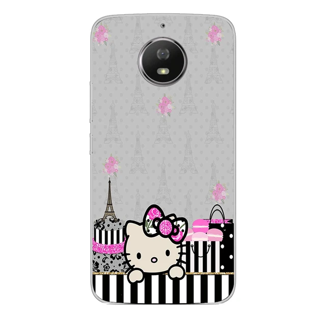 ciciber Minnie Hello kitty Cover For Motorola Moto C Z2 Z3 ONE P30 G4