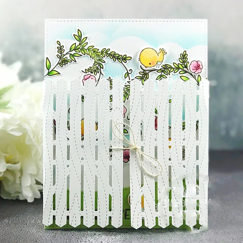 

Opening Gatefold Fence Metal Cutting Dies for DIY Scrapbooking Embossing Paper Cards Making Crafts Supplies MaMa Newest 2019 Die