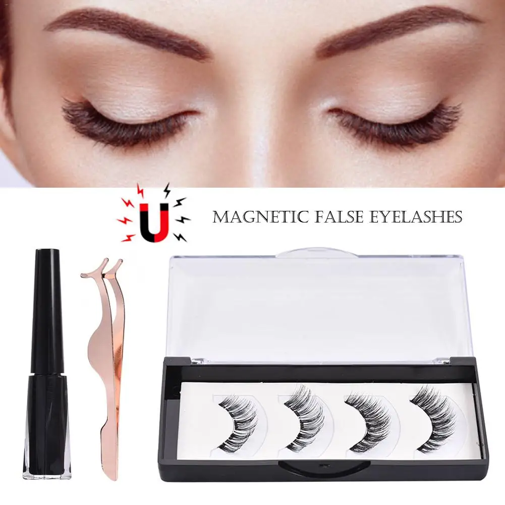 Magnetic Eyeliner with Magnetic False Eyelashes Set 2-pair Five Magnetic 3D Magnet False Eyelashes Magnetic Eyeliner with Magnetic False Eyelashes Set 2-pair Five Magnetic 3D Magnet False Eyelashes