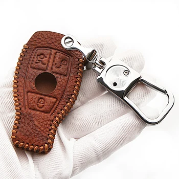 

Remote Key Case Cover Holder Leather For Mercedes-benz CLA/ML/CLS 2010-2016/GLA 2014-2016/GLC 2015-2016/GLE 2016-2017/AMG Series