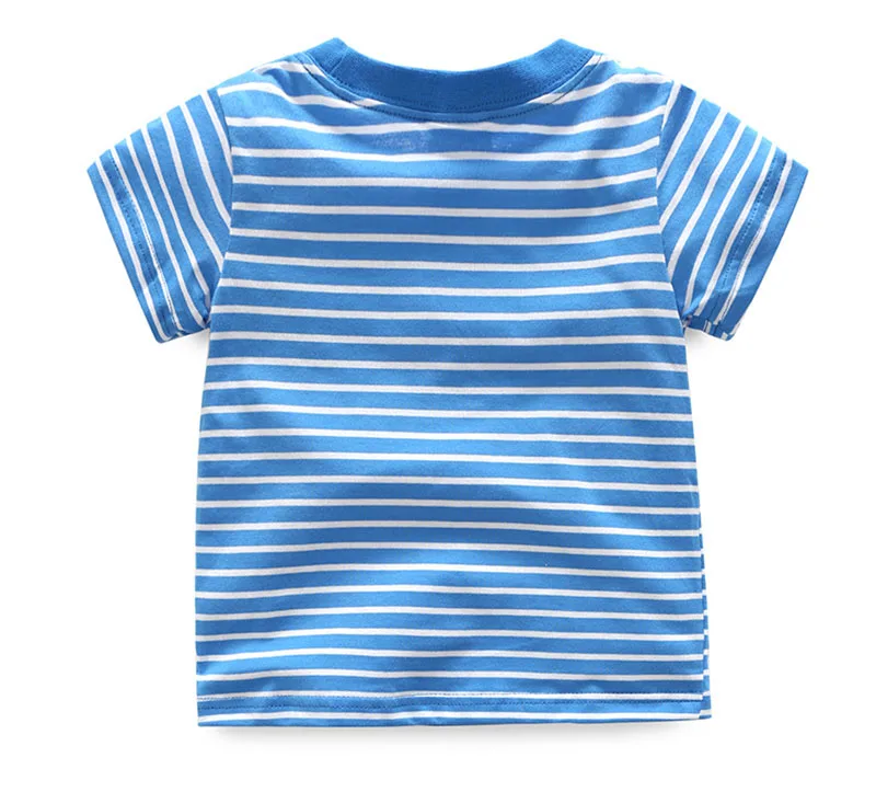 2017 New Brand top quality kids clothing summer boys short sleeve O-neck t shirt Cotton embroidery cartoon striped tee tops HTB1xev5QFXXXXbnXFXXq6xXFXXXZ - 2017 New Brand top quality kids clothing summer boys short sleeve O-neck t shirt Cotton embroidery cartoon striped tee tops