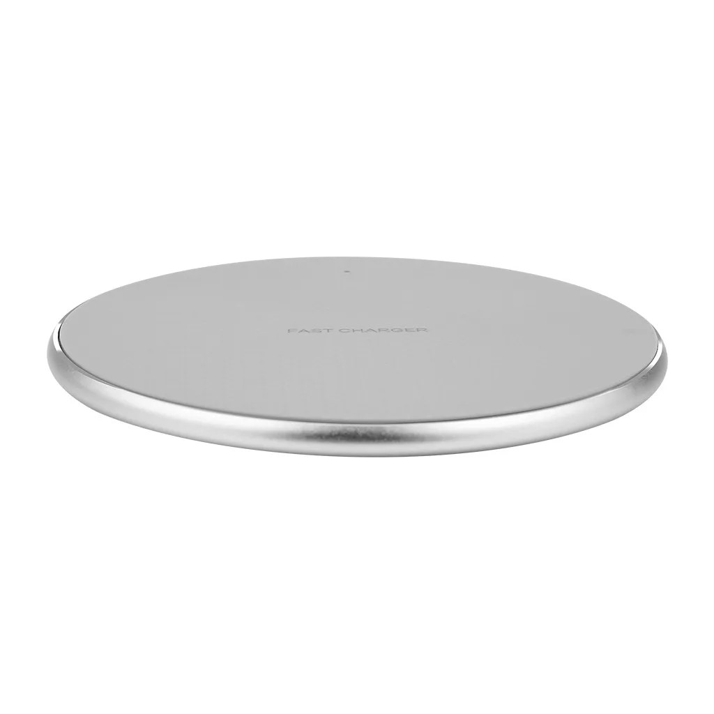 

2019 New hot sell Ultra-thin Metal Charge Qi Wireless Fast Charging Pad For Samsung For iPhone fast charging