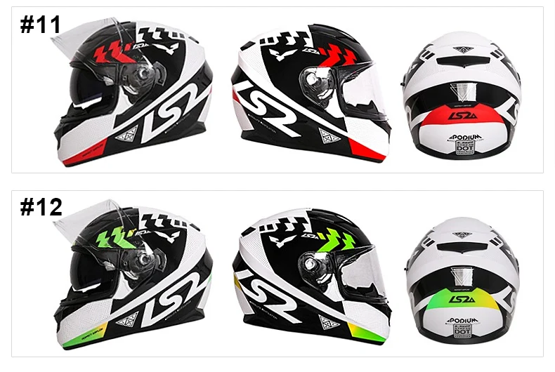 LS2 FF328 Полнолицевой мотоциклетный шлем для мужчин и женщин с внутренним солнцезащитным покрытием мотоциклетный шлем Capacete ls2 DOT approved Casco Moto