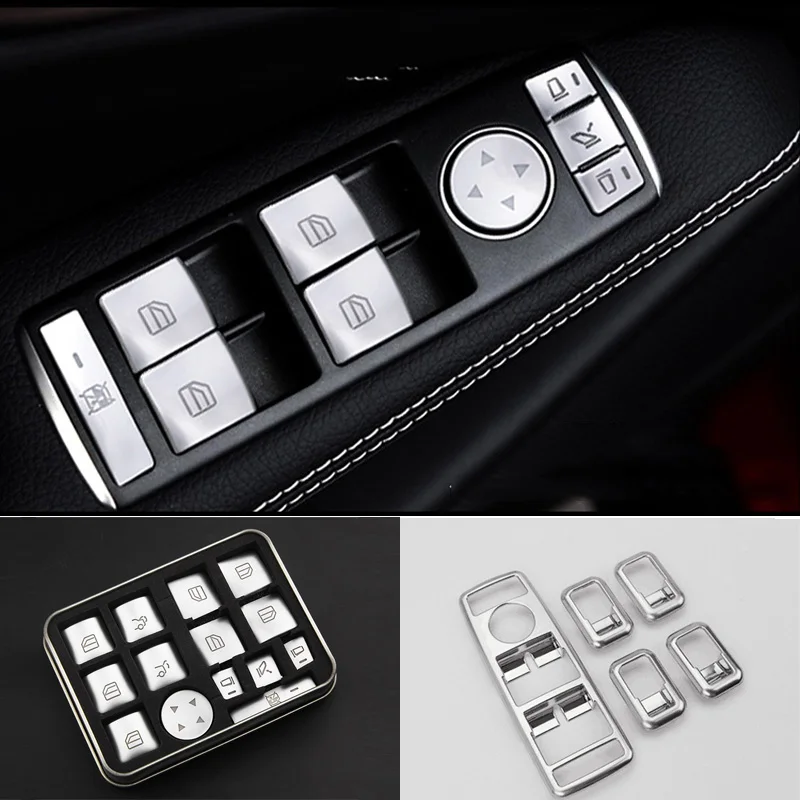 Для Benz A B C E G Class W176 W204 W212 W166 X204 W218 X156 W463 CLA A45 накладка на кнопки управления дверным