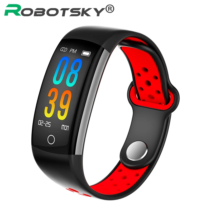 

Q6 Smart Bracelet Heart Rate Monitor Fitness Bracelet Sleep Tracker Waterproof IP68 Blood Pressure Oxygen Activity Tracker