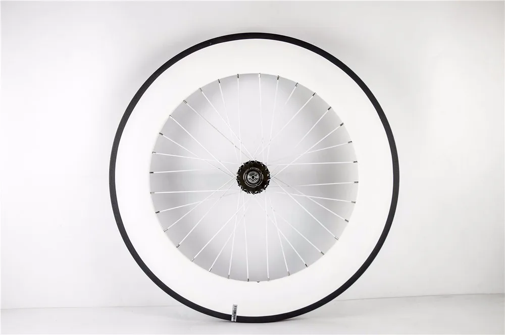 Flash Deal OEM carbon wheel 88mm carbon wheel with white glossy finish clincher wheel for fixed gear 2 Flash Deal OEM carbon wheel 88mm carbon wheel with white glossy finish clincher wheel for fixed gear 2