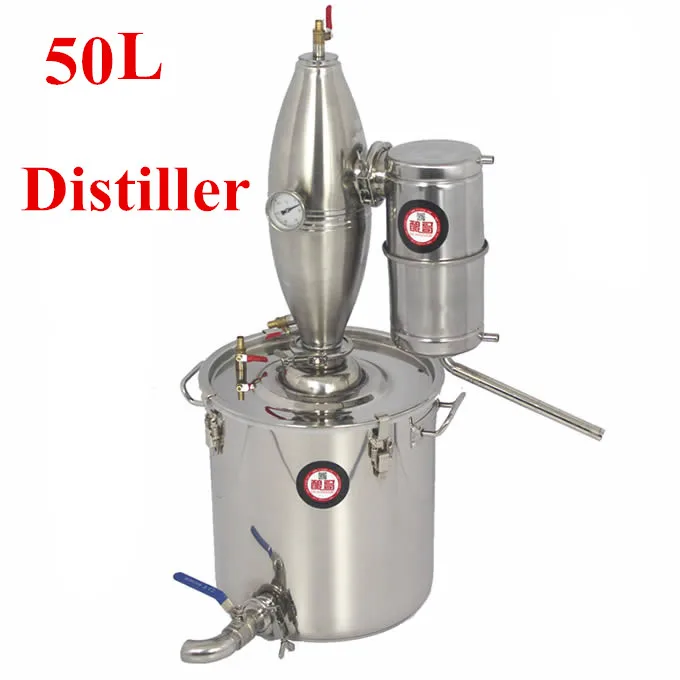 

2015 New Technology! 50L Bar Household Wine Distillation Boiler Brewing Equipment Vodka Maker Brew Alcohol Whisky Distiller