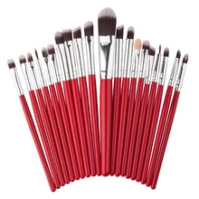 20Pcs Eyes Makeup Brushes Set Pro Powder Blush Foundation Eyeshadow Mascara Eyeliner Lip Cosmetic Brush Kit Beauty Tools