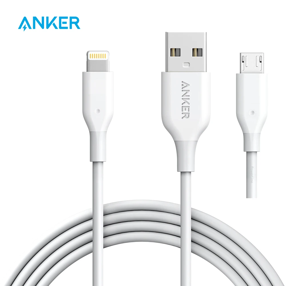 Anker PowerLine Micro USB Cable/Lightning Cable MFi Certified Durable