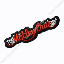 С надписью Mötley Crüe логотип вышитая музыкальная группа Новое железо и нашивка на одежду Heavy Metal индивидуальный дизайн доступен