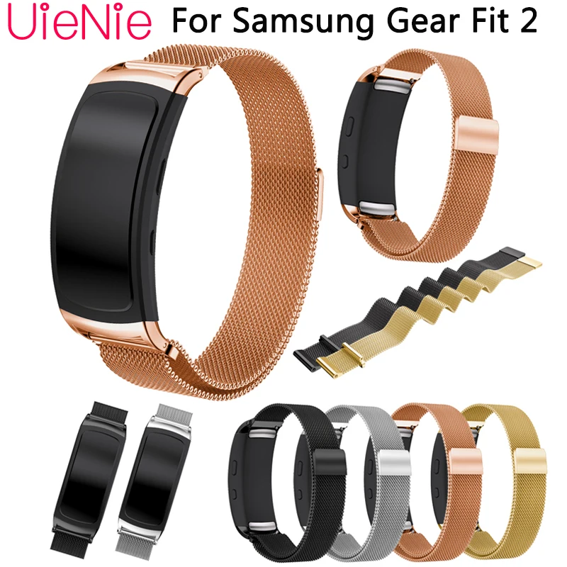 

Stainless Steel Bracelet Milanese Magnetic Loop Band For Samsung Gear Fit 2 SM-R360 Smart Watch Strap For Gear Fit2 Watchbands